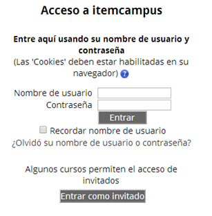 Imagen login campus